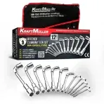 Lot de 12 clés à pipes hexagonales 6 pans de 8 à 19mm
